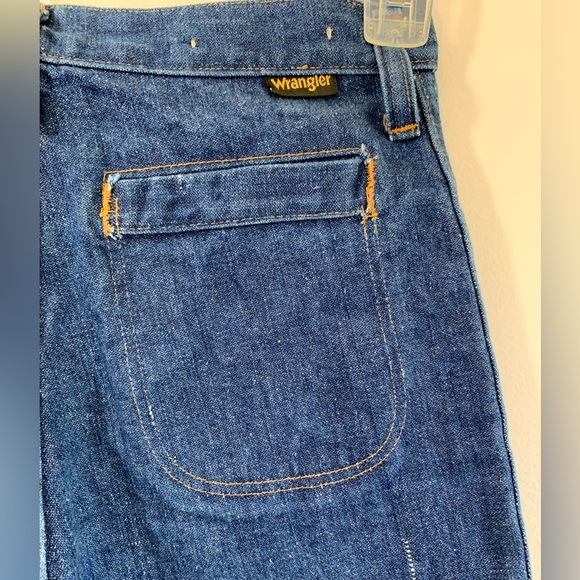 Wrangler Vintage 70s Navy blue women’s Jeans Size 29W34L Good Pre-owned Cond ❤️ - Picture 6 of 10